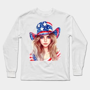 4th of July Girl #5 Long Sleeve T-Shirt